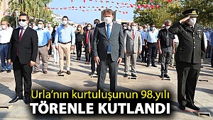 Urla’nın kurtuluşunun 98.yılı törenle kutlandı