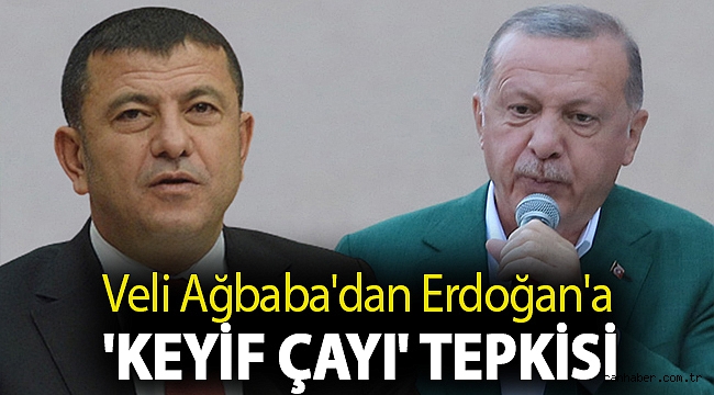 Veli Ağbaba'dan Erdoğan'a: 'Evleri başına yıkılan halkın başına 'keyif çayı' fırlatıyor