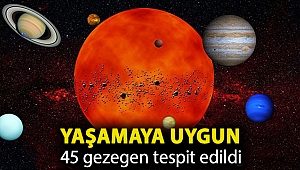 Yaşamaya uygun 45 gezegen tespit edildi
