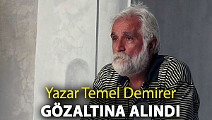 Yazar Temel Demirer 'Cumhurbaşkanına hakaret' suçlamasıyla gözaltına alındı