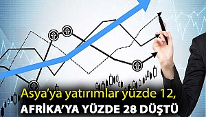 Asya’ya yatırımlar yüzde 12, Afrika’ya yüzde 28 düştü