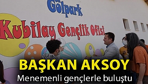 Başkan Aksoy Menemenli gençlerle buluştu
