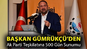 Başkan Gümrükçü’den Ak Parti Teşkilatına 500 Gün Sunumu