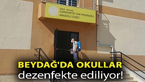 Beydağ'da okullar dezenfekte ediliyor!