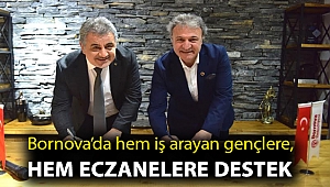 Bornova’da hem iş arayan gençlere, hem eczanelere destek