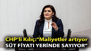 CHP İzmir Milletvekili Av. Sevda Erdan Kılıç: “Maliyetler artıyor süt fiyatı yerinde sayıyor”