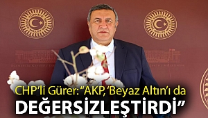 CHP'li Gürer: “AKP, ‘Beyaz Altın’ı da değersizleştirdi”