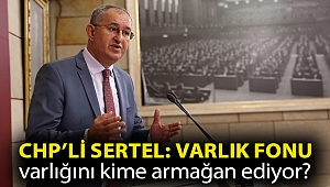 CHP’li Sertel: Varlık Fonu varlığını kime armağan ediyor?