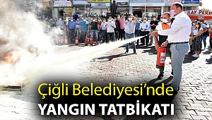 Çiğli Belediyesi’nde Yangın Tatbikatı