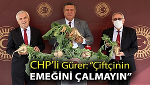 Gürer: “Çiftçinin emeğini çalmayın”