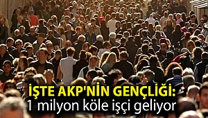İşte AKP'nin gençliği: 1 milyon köle işçi geliyor
