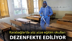 Karabağlar’da yüz yüze eğitim okulları dezenfekte ediliyor