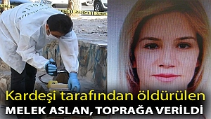 Kardeşi tarafından sokak ortasında öldürülen Melek Aslan, toprağa verildi