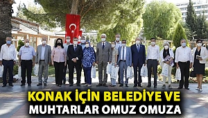 Konak için belediye ve muhtarlar omuz omuza