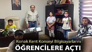 Konak Kent Konseyi Bilgisayarlarını Öğrencilere Açtı