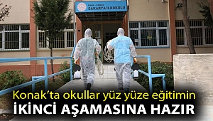 Konak’ta okullar yüz yüze eğitimin ikinci aşamasına hazır