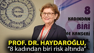 Prof. Dr. Haydaroğlu, “8 kadından biri risk altında”