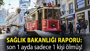 Sağlık Bakanlığı raporu: İstanbul'da koronavirüsten son 1 ayda sadece 1 kişi ölmüş!