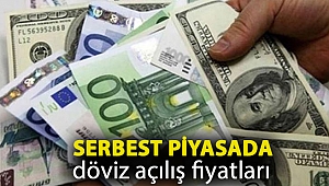 Serbest piyasada döviz açılış fiyatları