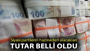 Siyasi partilerin hazineden alacakları tutar belli oldu