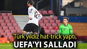 Türk yıldız hat-trick yaptı, UEFA'yı salladı