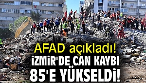 AFAD açıkladı! İzmir'de can kaybı 85'e yükseldi!