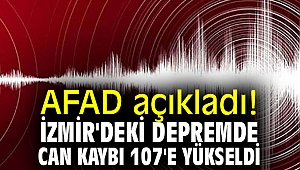 AFAD açıkladı! İzmir'deki depremde can kaybı 107'e yükseldi