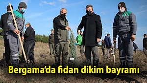 Bergama’da fidan dikim bayramı