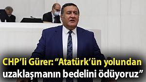 CHP’li Gürer: “Atatürk’ün yolundan uzaklaşmanın bedelini ödüyoruz”