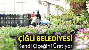 Çiğli Belediyesi Kendi Çiçeğini Üretiyor