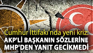 Cumhur İttifakı'nda yeni kriz: AKP'li başkanın sözlerine MHP'den yanıt gecikmedi