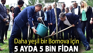 Daha yeşil bir Bornova için 5 ayda 5 bin fidan