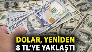 Dolar, faiz artırımı öncesindeki seviyesinin üzerine çıktı, yeniden 8 TL’ye yaklaştı