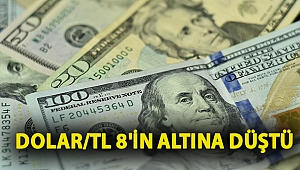 Dolar/TL 8'in altına düştü