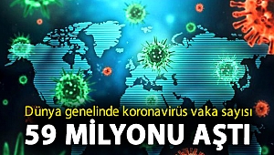 Dünya genelinde koronavirüs vaka sayısı 59 milyonu aştı
