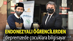 Endonezyalı öğrencilerden depremzede çocuklara bilgisayar