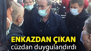 Enkazdan çıkan cüzdan duygulandırdı