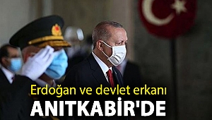 Erdoğan ve devlet erkanı Anıtkabir'de