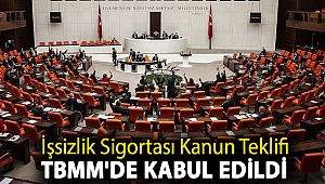 İşsizlik Sigortası Kanun Teklifi TBMM'de kabul edildi