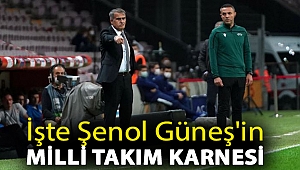 İşte Şenol Güneş'in milli takım karnesi