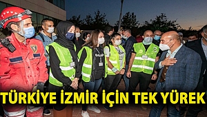 İzmir’de Biz Varız dayanışması depremzedeler için genişletildi. Türkiye İzmir için tek yürek