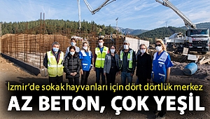 İzmir’de sokak hayvanları için dört dörtlük merkez Az beton, çok yeşil