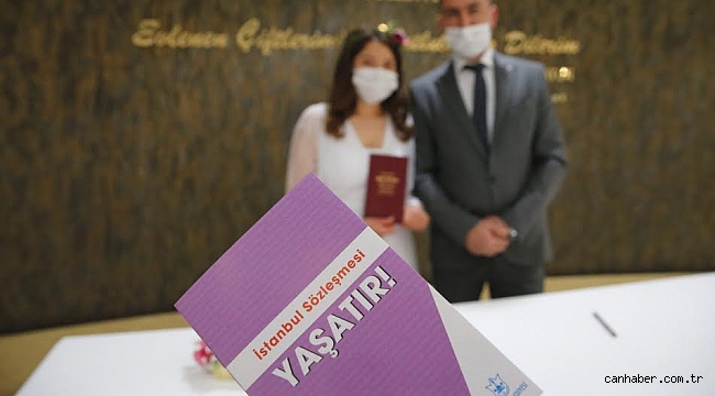 Konak’ta nikâhla İstanbul sözleşmesi bir arada