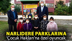 Narlıdere parklarına ‘Çocuk Hakları’na özel oyuncak