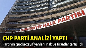 Özel gündemli toplanan CHP MYK’de, partinin güçlü-zayıf yanları, risk ve fırsatlar tartışıldı