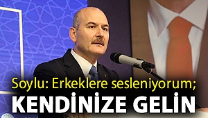 Soylu: Erkeklere sesleniyorum; kendinize gelin