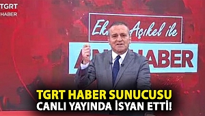 TGRT haber sunucusu canlı yayında isyan etti!