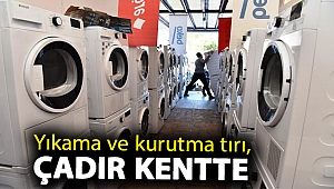 Yıkama ve kurutma tırı, çadır kentte
