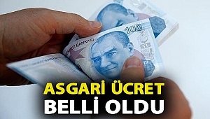 Asgari ücret belli oldu