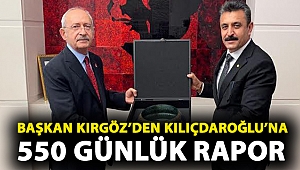 Başkan Kırgöz’den Kılıçdaroğlu’na 550 Günlük Rapor